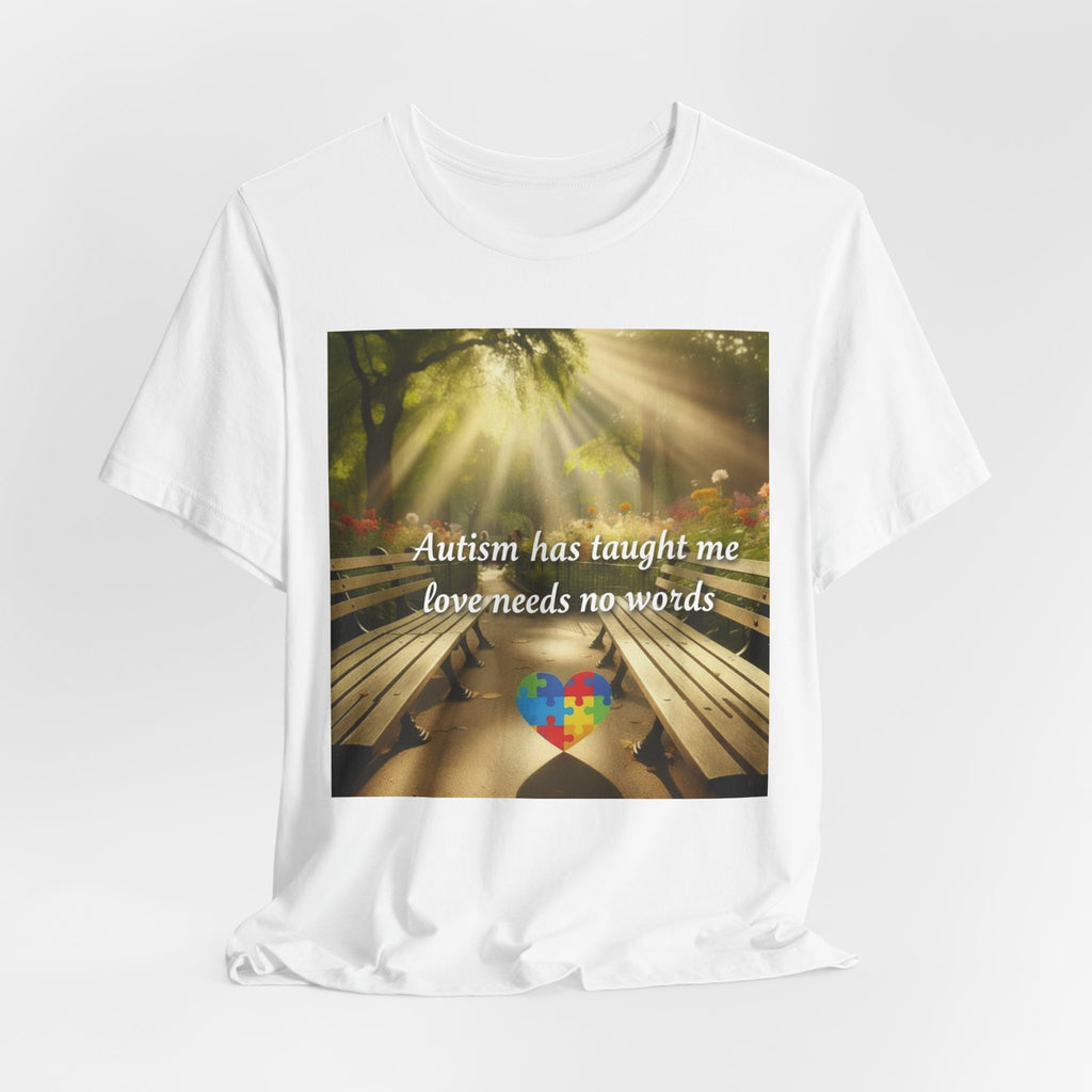 Autism Has Taught Me Tee — Inspirational Autism Awareness T-Shirt with Puzzle Heart